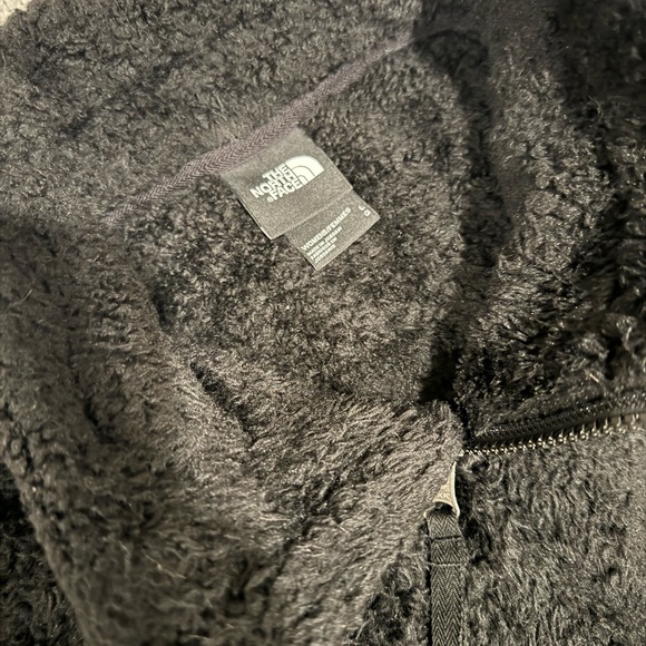 Black The North Face fuzzy collar-zip hoodie - Size L - Picture 3 of 6